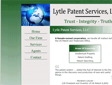 Tablet Screenshot of lytlepatentservices.com